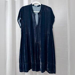 CP Shades Velvet Teal Regina tunic dress